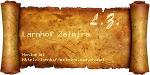 Larnhof Zelmira névjegykártya